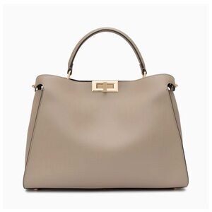 NWT Verano Hill Leather Cleo in Taupe